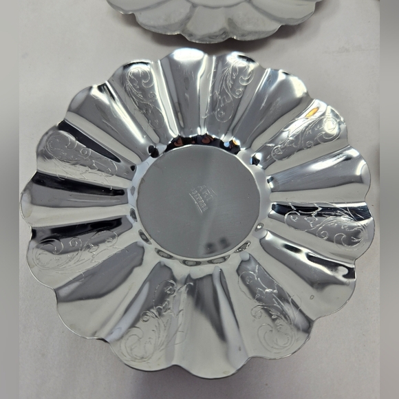 Art Silver Plated Rust Free Small Tea Light Candle Holder Cookie Desert Holders - Picture 5 of 10